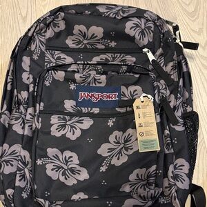 JanSport Gray Floral Men's Backpack